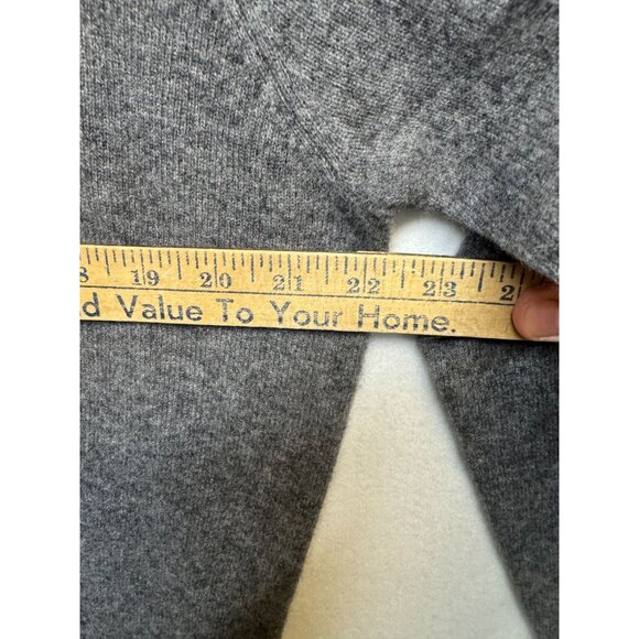 Alan Flusser Gray 100% Cashmere Full Zip Cardigan Sweater XXL Mens - Picture 6 of 8